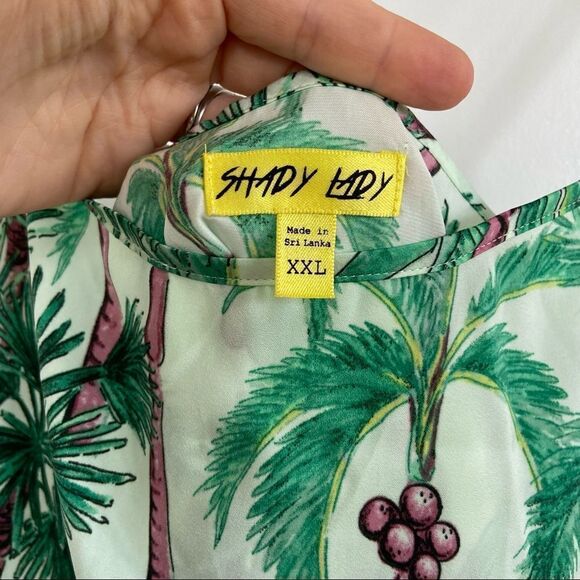 Nordstrom Shady Lady Tropics Satin Tank Size XXL NWT - Picture 7 of 10